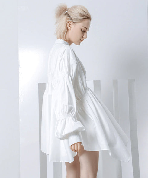Volume Flare Sleeve Blouse